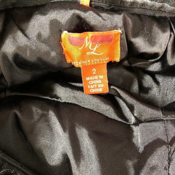 Monique Lhuillier Jadore Dress Sequin Open Criss Cross Back Maxi Gown 2 - Picture 9 of 11